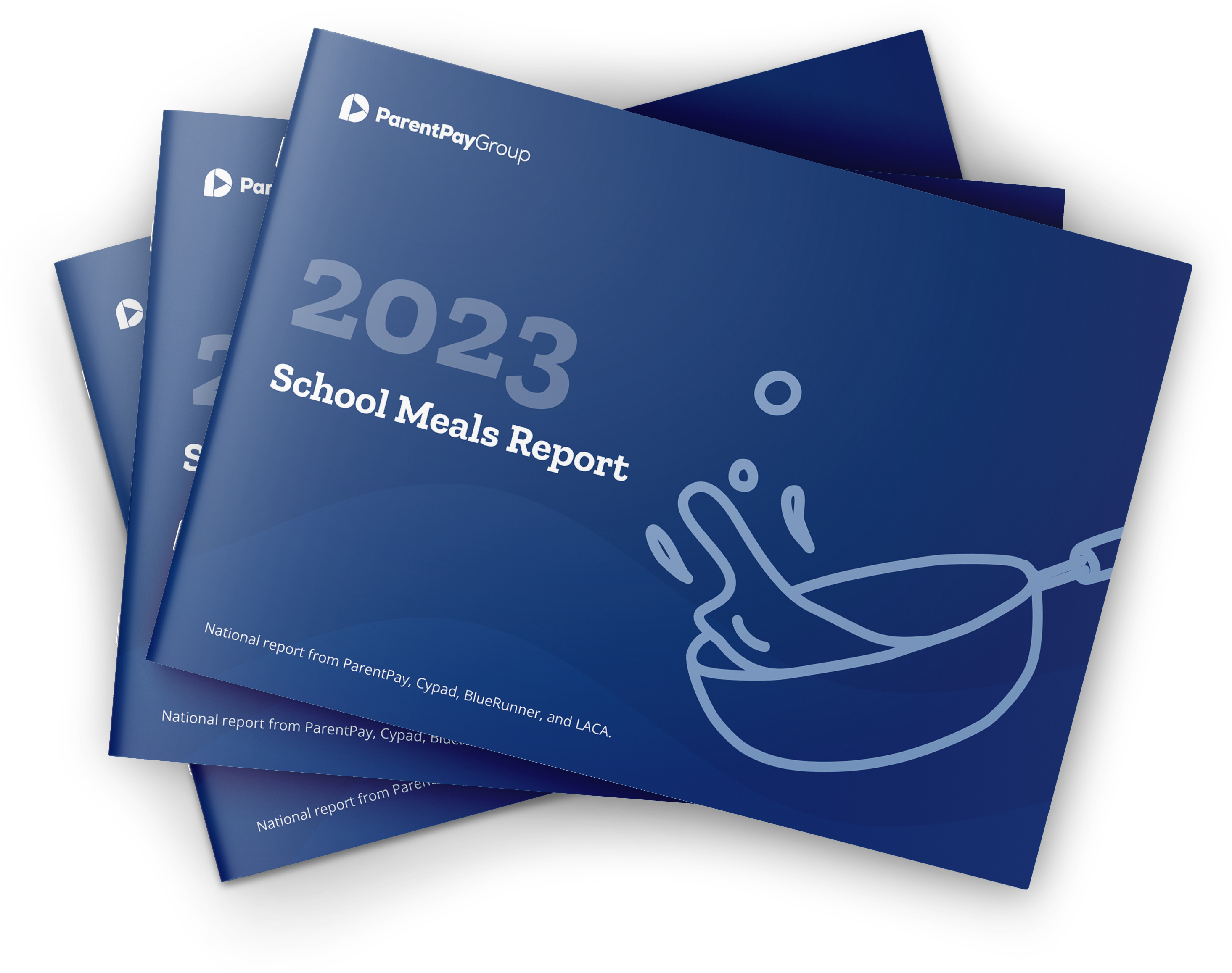 A mockup of the school meals report