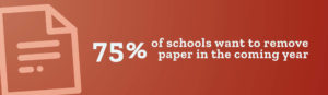 Schools want to remove paper