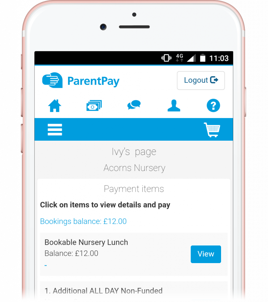 ParentPay on the iPhone