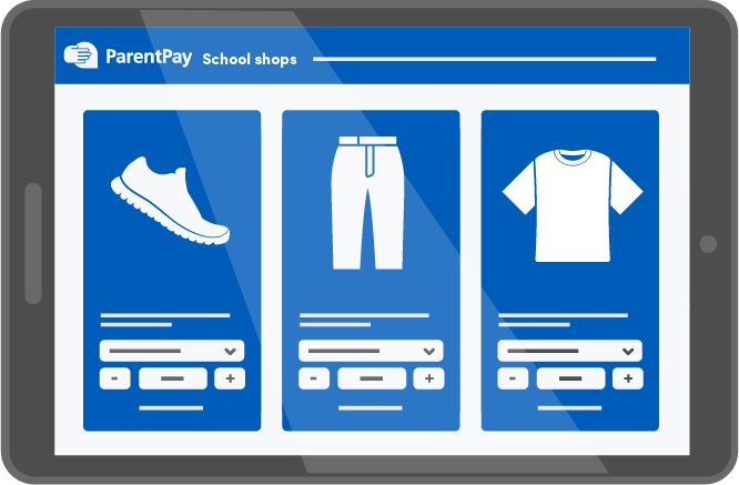 ParentPay School Shop Illustration